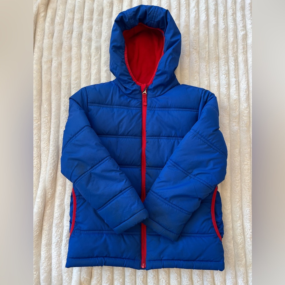 2 Items for 20! Faded Glory Kids Blue and Red Puffer Jacket